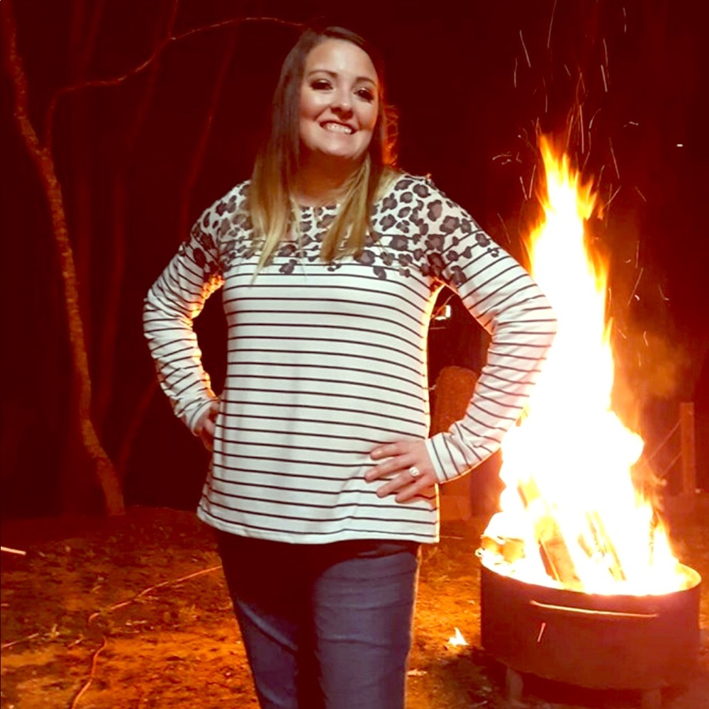 Leopard Striped Shirt